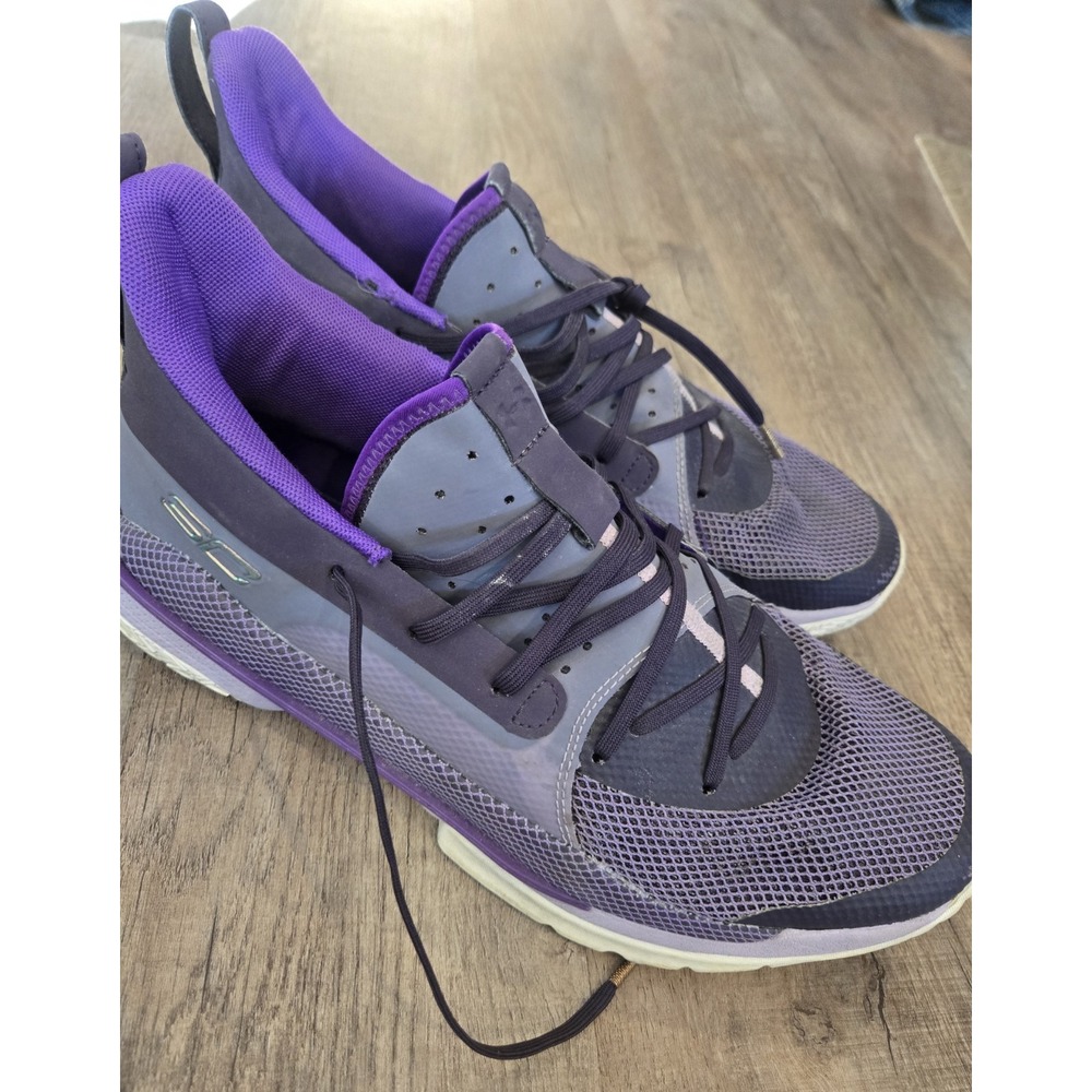 Under Armour Curry 7 IWD‎ Purple Basketball Shoes 3023595-500 Size Men 12 W 13.5